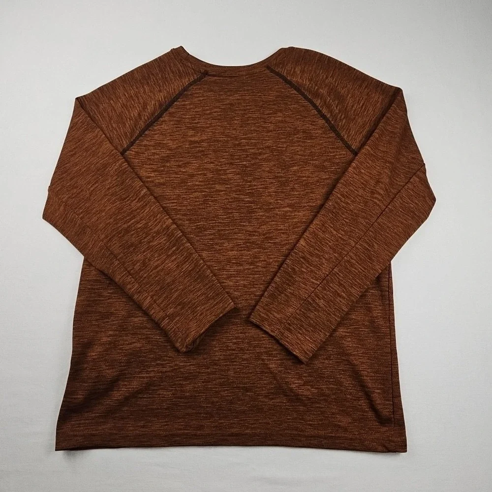 Old Navy Boy's Go-Dry Long-Sleeve Size XXL Active T-Shirt Brown